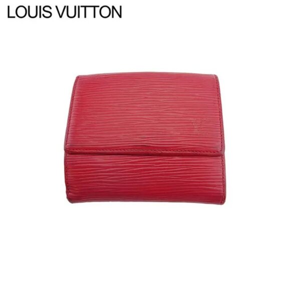 LOUIS VUITTON W Hook Wallet Epi Epi Leather Authentic Used - Picture 1 of 8